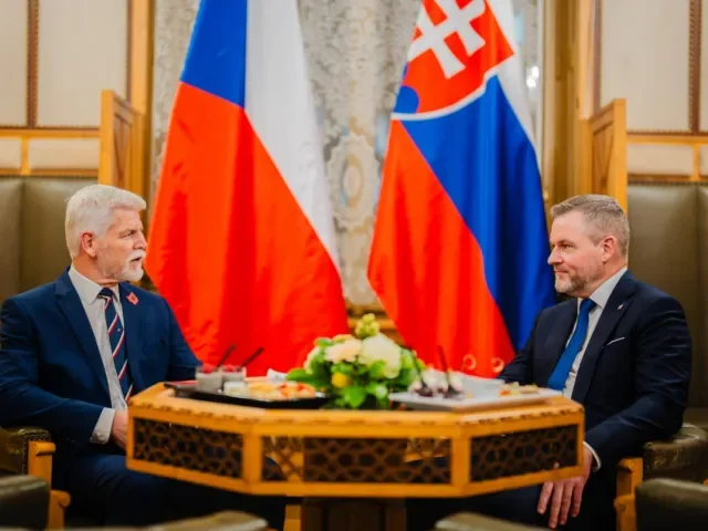 Pavel přivítal v Praze slovenského prezidenta Pellegriniho