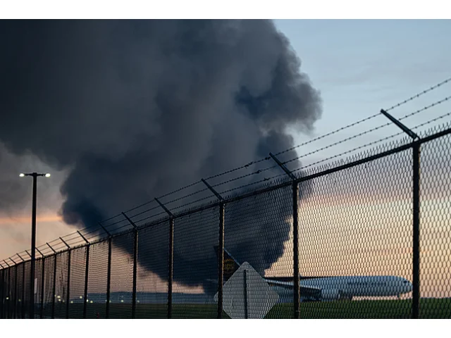 VIDEO: Šlehající plameny a oblaka kouře. Děsivé záběry ukázaly nehodu letounu