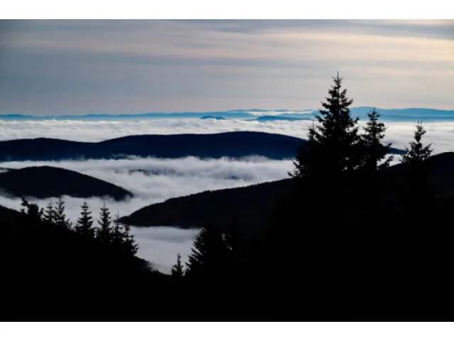 Na Šumavě a v závětří Jeseníků padaly kvůli inverzi teplotní rekordy