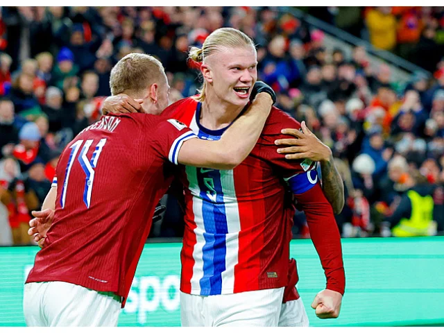 Haaland pomohl k vítězství, Norsko má díky tomu téměř jistý postup na MS