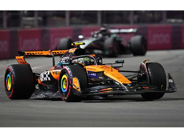 Norris zajel při zkoušce okruhu v Las Vegas nejlepší čas, trénink skončil předčasně