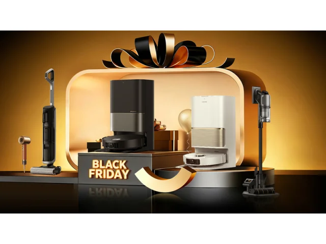 Výhodné Black Friday nabídky značky Dreame – roboti, tyčové vysavače i multifunkční fény