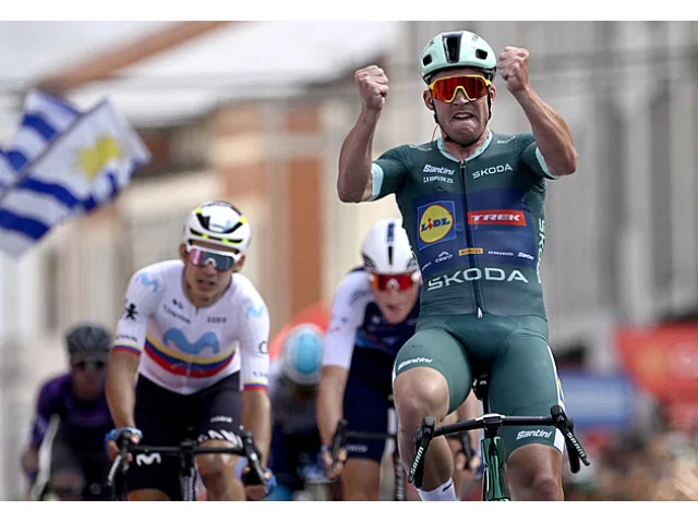 Pedersen konečně slaví, na Vueltě si pohlídal triumf z úniku. Vidět byl i Otruba