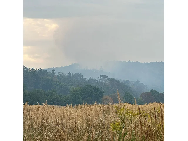 Kousek od hausbótu Vondráčkové: Nebezpečný požár hasil vrtulník! Co nám řekla Helena?