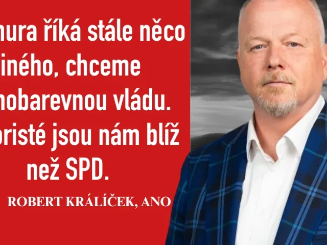 Králíček z ANO: K Motoristům máme blíž než k SPD, představa jednobarevné vlády se nemusí naplnit