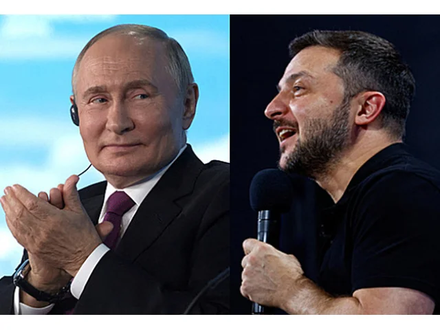 Nejsem proti setkání se Zelenským, zatím k tomu ale nejsou podmínky, řekl Putin