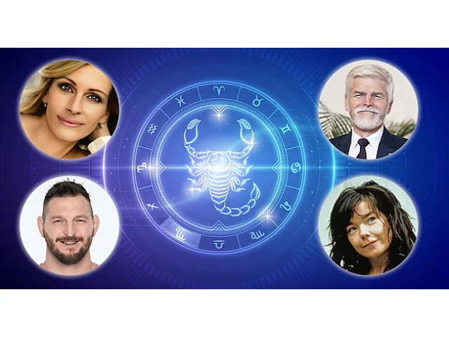 Odvážný a tajemný Štír. Jak hvězdy formují Petra Pavla i Julii Robertsovou