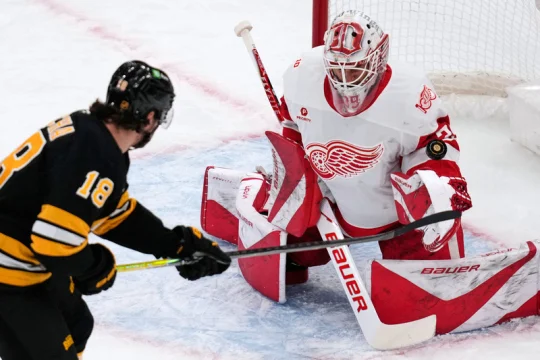 Zacha vstřelil v NHL vítězný gól, Pastrňák si připsal asistenci