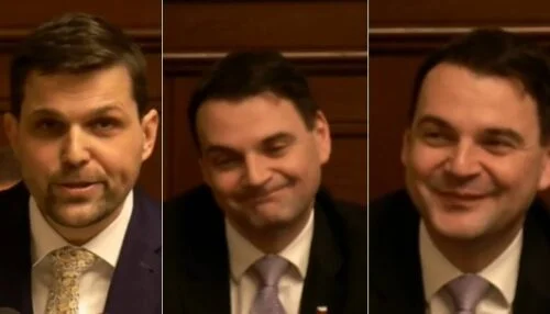 Hladík zveřejnil video, které baví internet. Pozoruhodné obličejové grimasy Macinky a mávání na rozloučenou