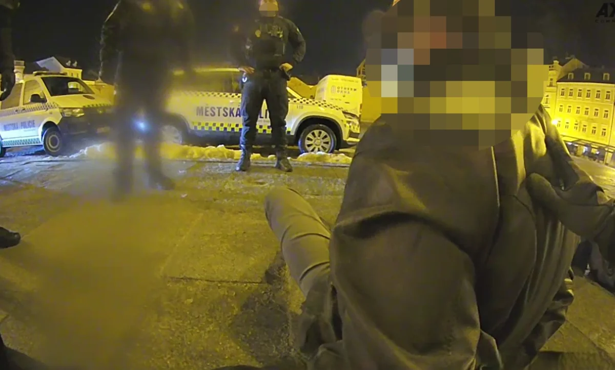 Hod lahví vína po strážníkovi v Českých Budějovicích dopadl pro muže neslavně. Skončil v poutech