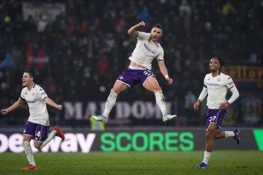 Fotbalisté Boloni podlehli doma Fiorentině, Vitík se zranil při rozcvičce