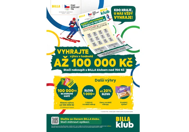BILLA vtahuje zákazníky do olympijské atmosféry: hry o hodnotné ceny i speciální produkty