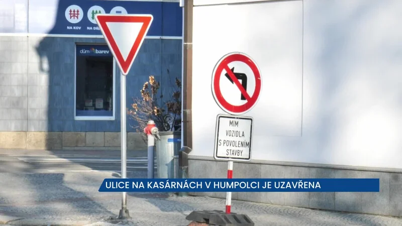 Oprava ulice Na Kasárnách se protáhne do června letošního roku