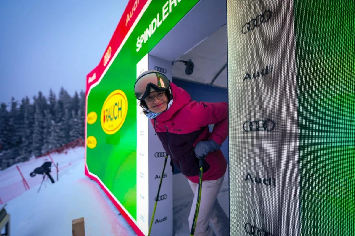 Sjela jsem si s Tomášem Bankem trať pro Světový pohár ve Špindlu. Je tvrdá jako beton!