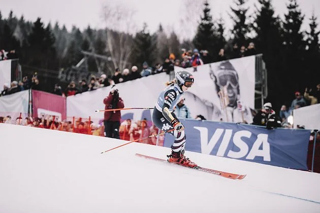 Hectorová vede obří slalom ve Špindlerově Mlýně, Češky do 2. kola neprošly