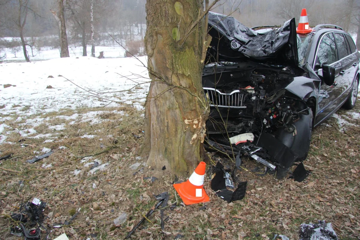 Řidič škodovky, který zemřel při nehodě na Prachaticku, nebyl podle policie připoutaný