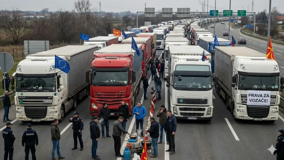 Proč Balkánští řidiči blokují hranice EU a co na to Brusel