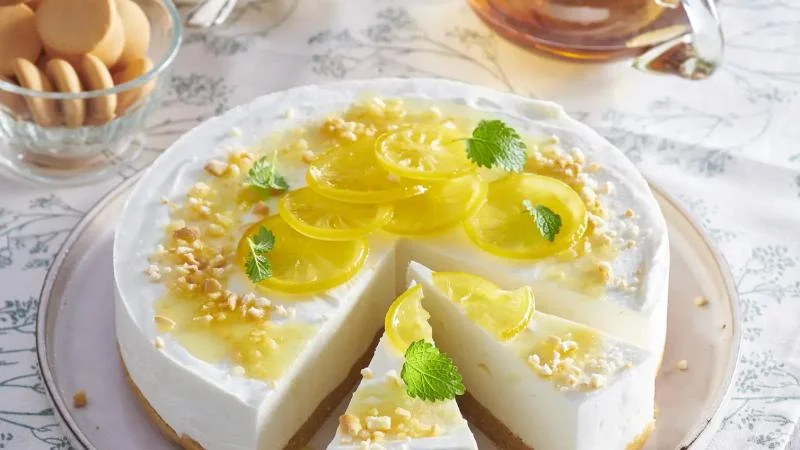 Citronový cheesecake