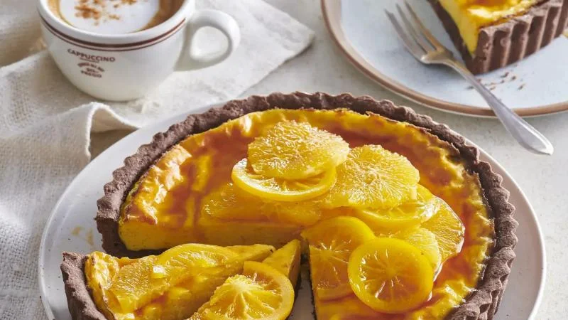 Pomerančový koláč s karamelem