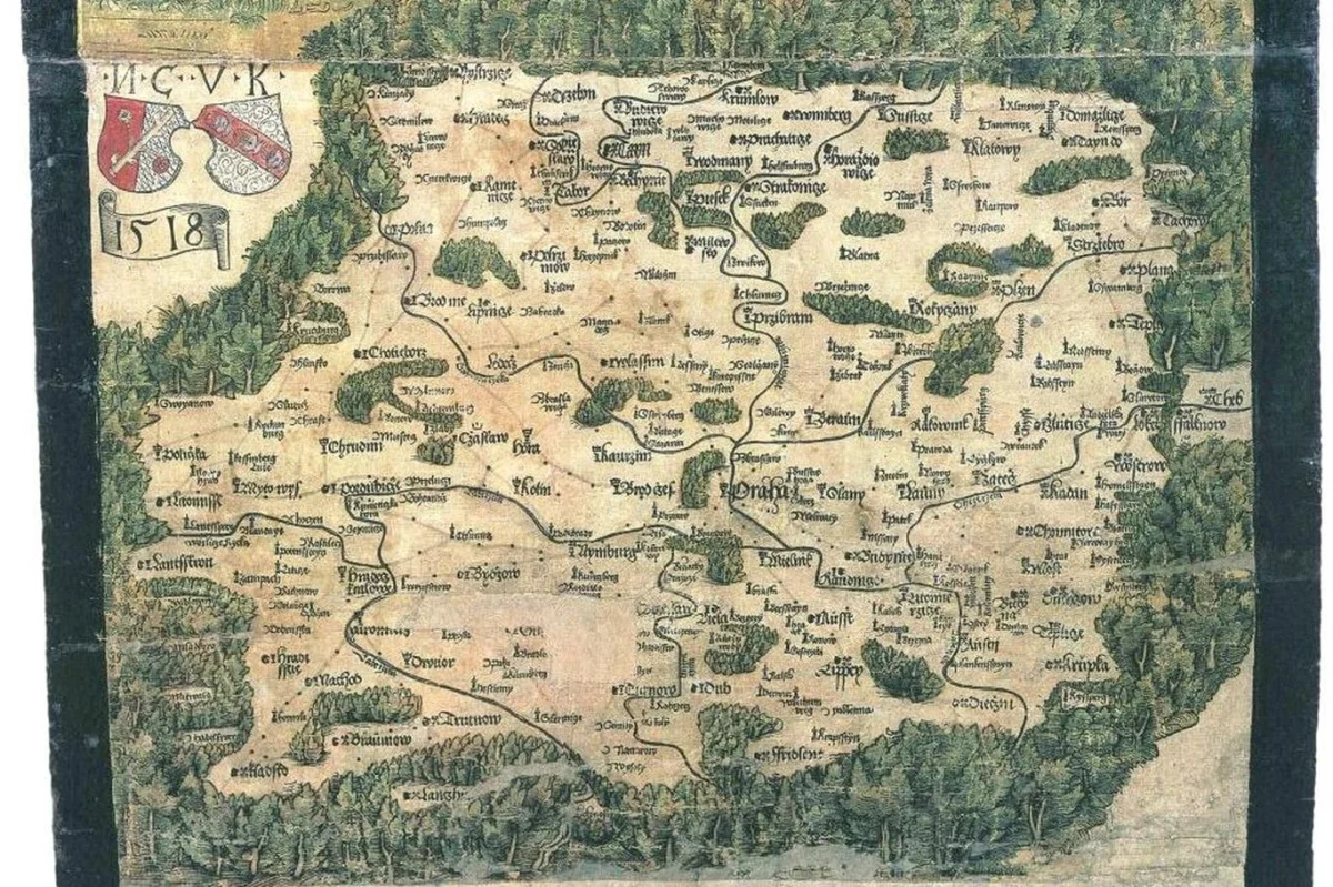 Zde je nejstarší mapa Čech. Je z roku 1518 a má v sobě zakódováno důležité poselství pro naši zem