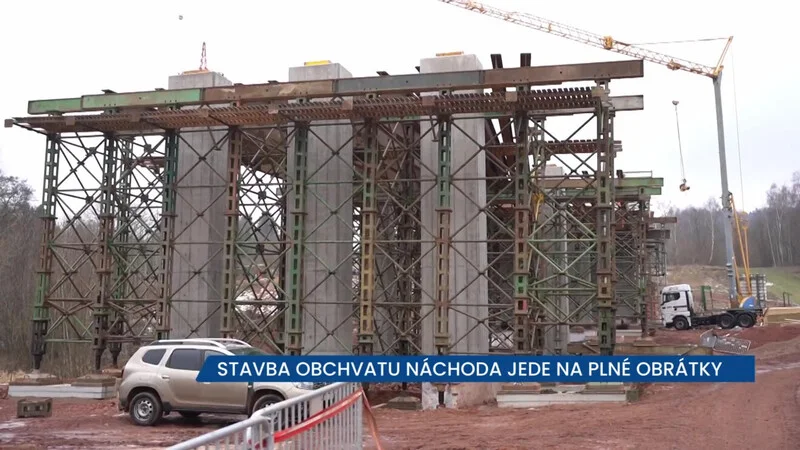 Stavba obchvatu Náchoda jede na plné obrátky, odvede tranzitní dopravu a uleví řidičům i obyvatelům města