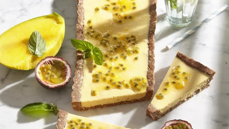 Smetanový mangový koláč