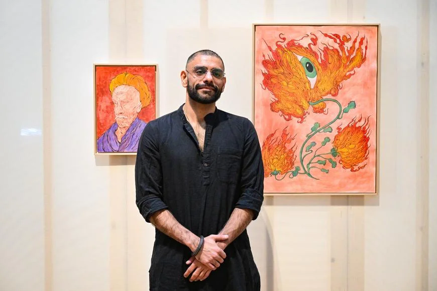 Mýty i AI. Indický umělec Rahal zve v Galerii Rudolfinum za hranice města času