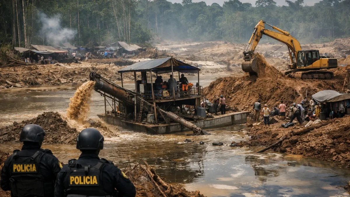 Peruánská Amazonie pod tlakem zlata: nelegální těžba se rozlila do všech regionů