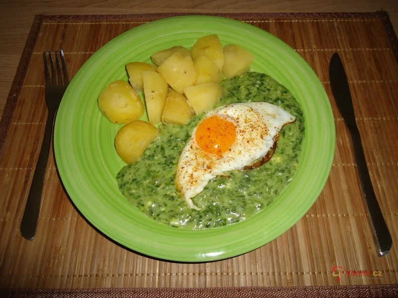 Zadělávaný špenát