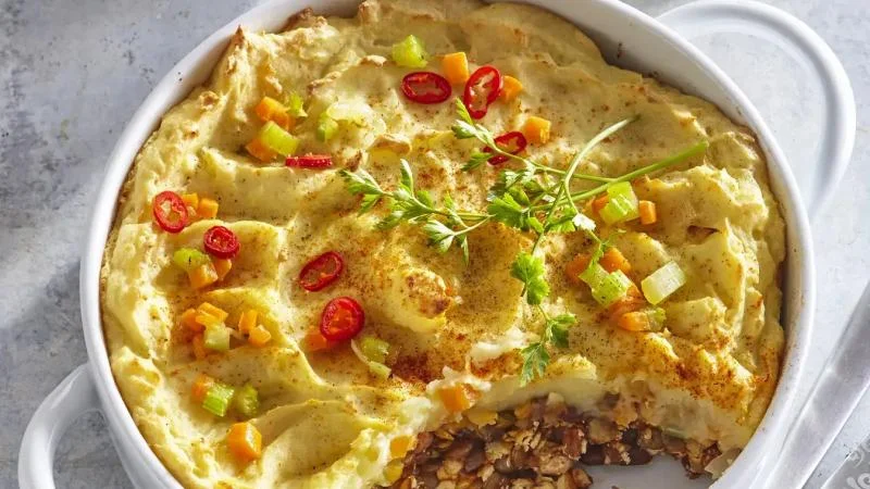 Pastýřský koláč z čočky