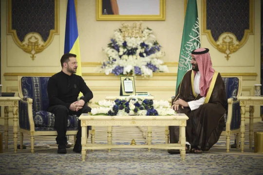 Zelenskyj se v saúdskoarabské Džiddě setkal s korunním princem bin Salmánem