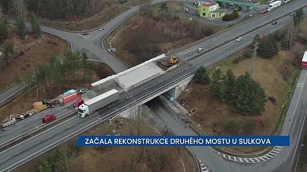 Začala rekonstrukce druhého mostu u Sulkova